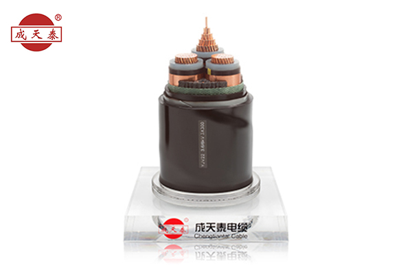 銅芯，交聯(lián)聚乙烯絕緣，鋼帶鎧裝聚乙烯護(hù)套電力電纜YJV22 3.6/6（7.2）kV